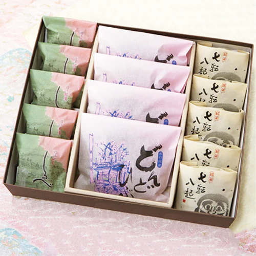 しるべ5個どんどひぶ4個七転八起5個詰め合わせ